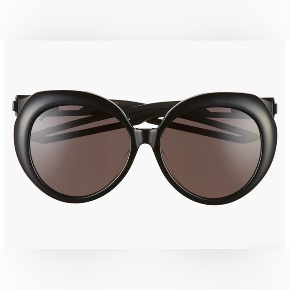 Balenciaga Authentic Oversized Black Shield Sunglasses BB-0024-S 004 NWT - Picture 12 of 14